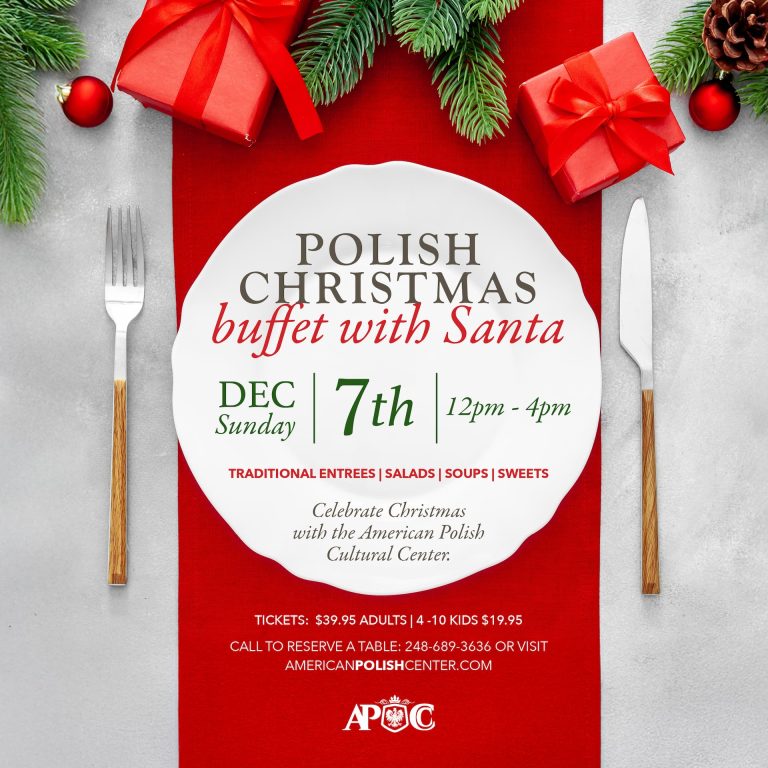 December 7, 2025 – Polish Christmas Buffet With Santa